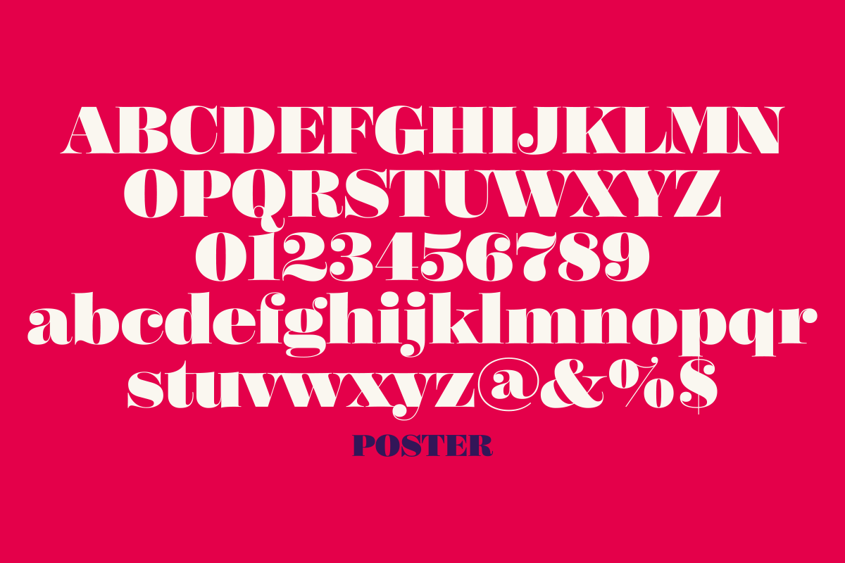 Example font Poster #2